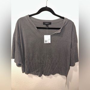 Women’s triangle cut crop top!